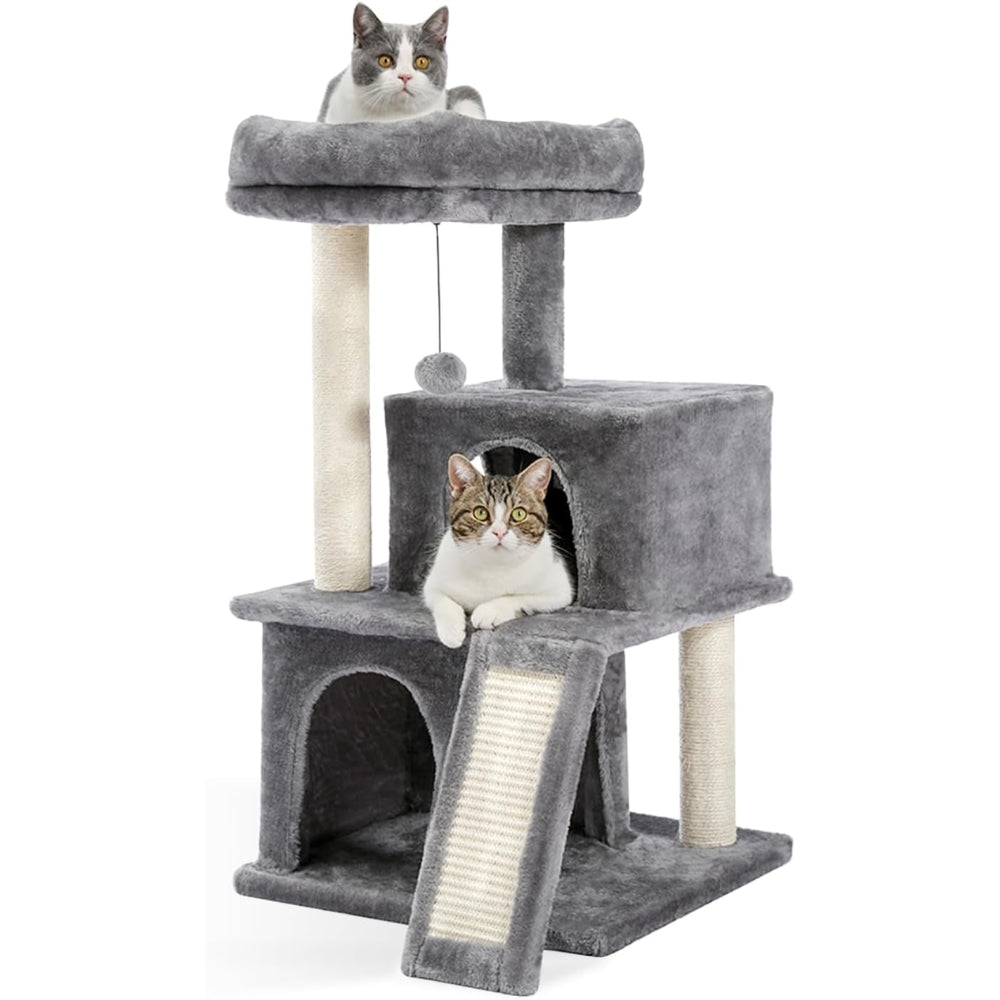 Cat Tree House Condo Cat’s Activity Center with Double Condo
